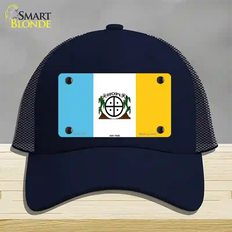 Hopi Tribe Flag Novelty License Plate Hat Mesh / Navy