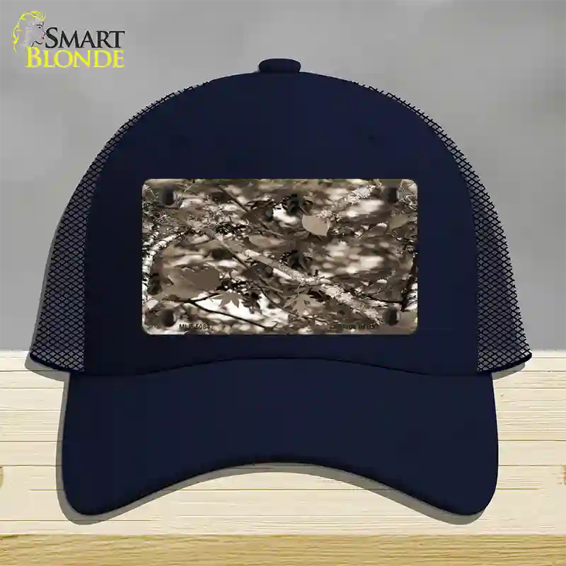 Leaf Camouflage Novelty License Plate Hat Mesh / Navy