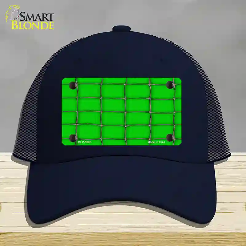 Web Green Novelty License Plate Hat Mesh / Navy