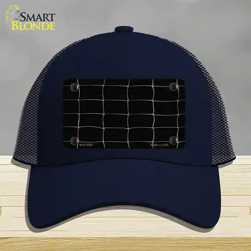 Web Black Novelty License Plate Hat Mesh / Navy