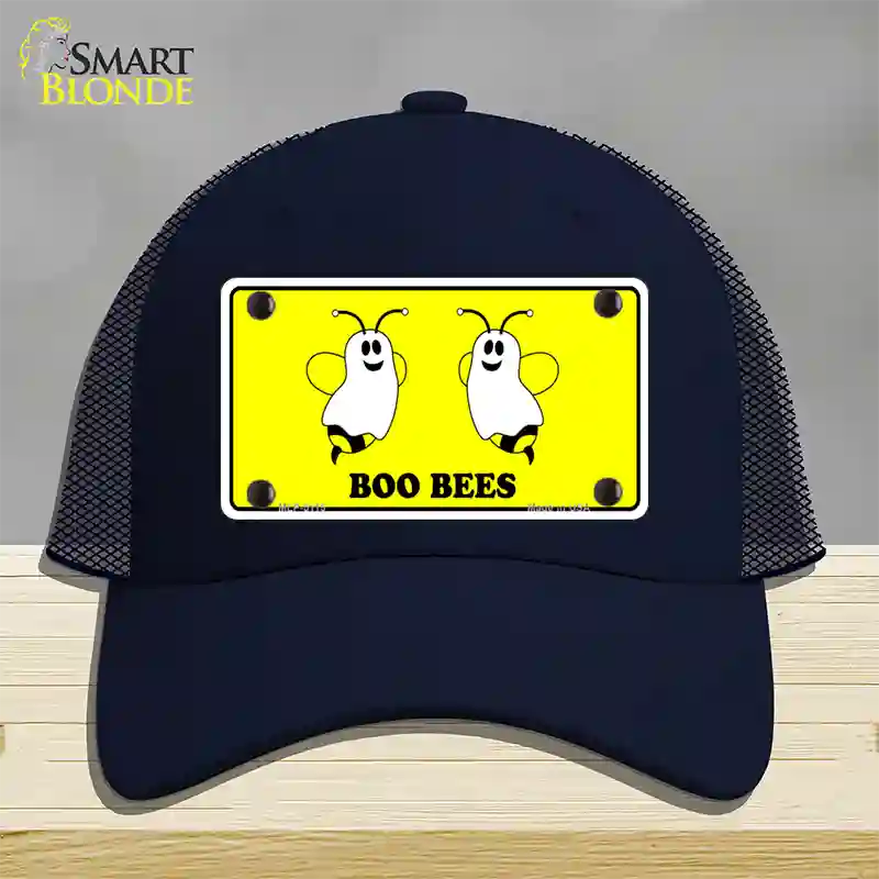 Boo Bees Novelty License Plate Hat Mesh / Navy