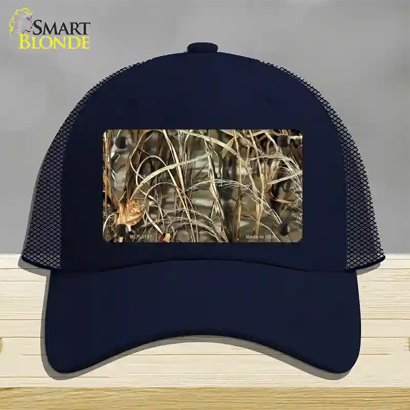 Camo Sticks Novelty License Plate Hat Mesh / Navy