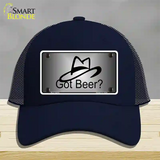 Got Beer Novelty License Plate Hat Mesh / Navy