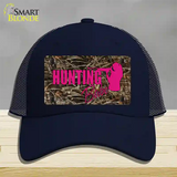 Hunting Babe Novelty License Plate Hat Mesh / Navy