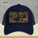 Eat Sleep Hunt Novelty License Plate Hat Mesh / Navy