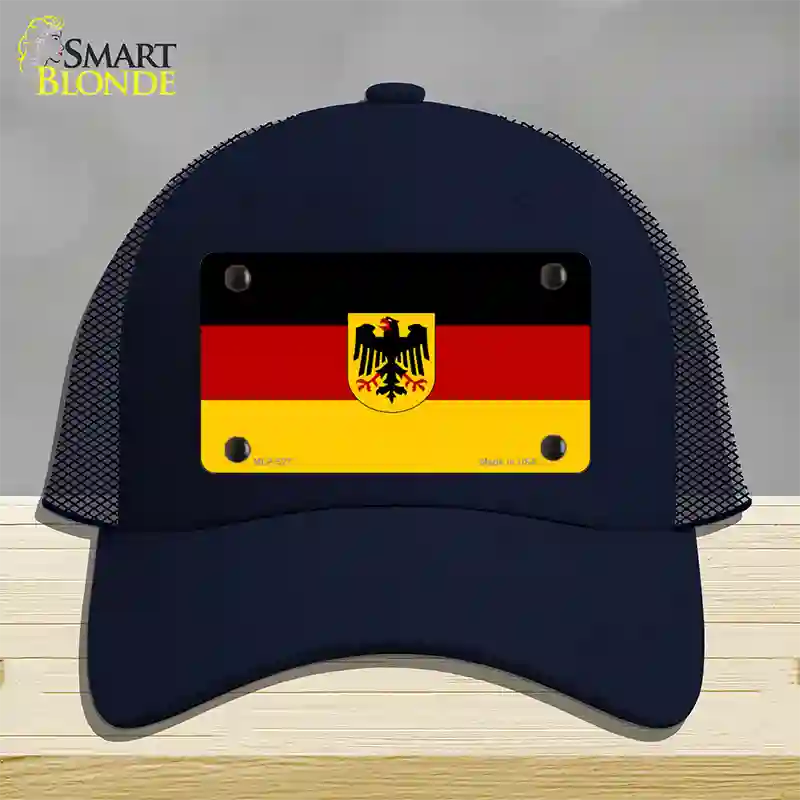 Germany State Flag Novelty License Plate Hat Mesh / Navy