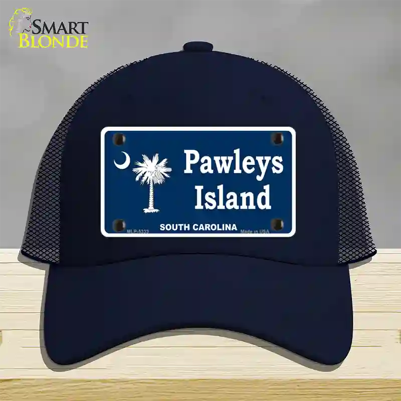 Pawleys Island Novelty License Plate Hat Mesh / Navy