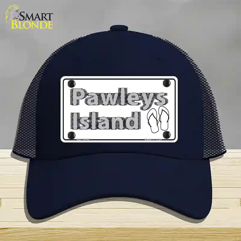 Pawleys Island Flip Flops Novelty License Plate Hat Mesh / Navy