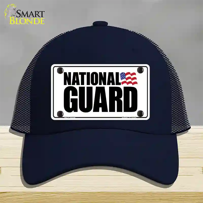 National Guard Novelty License Plate Hat Mesh / Navy