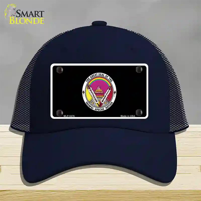 Yavapai Apache Novelty License Plate Hat Mesh / Navy