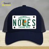 Noles Florida Novelty License Plate Hat Mesh / Navy