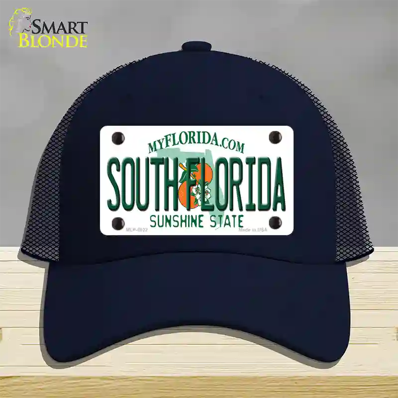 South Florida Novelty License Plate Hat Mesh / Navy