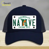 Native Florida Novelty License Plate Hat Mesh / Navy