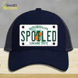 Spoiled Florida Novelty License Plate Hat Mesh / Navy