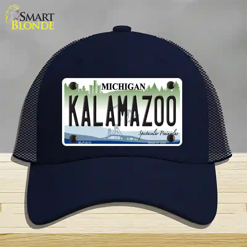 Kalamazoo Novelty License Plate Hat Mesh / Navy