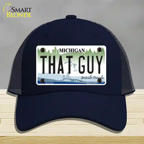 That Guy Michigan Novelty License Plate Hat Mesh / Navy