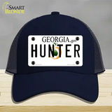 Hunter Georgia Novelty License Plate Hat Mesh / Navy