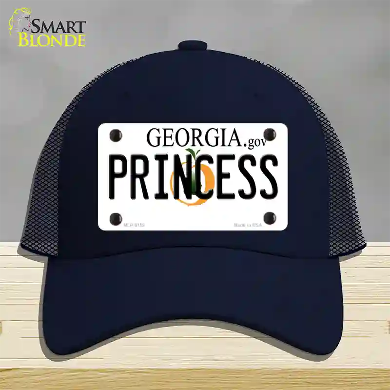 Princess Georgia Novelty License Plate Hat Mesh / Navy