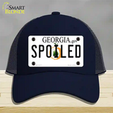 Spoiled Georgia Novelty License Plate Hat Mesh / Navy