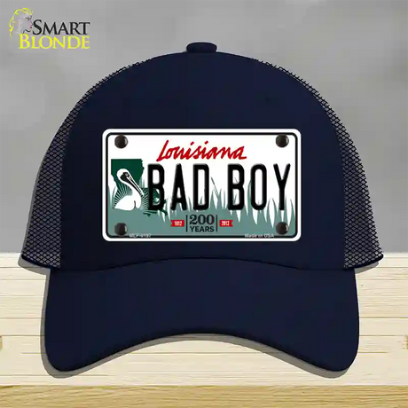 Bad Boy Louisiana Novelty License Plate Hat Mesh / Navy