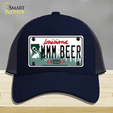 MMM Beer Louisiana Novelty License Plate Hat Mesh / Navy