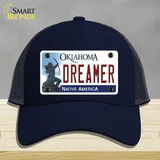 Dreamer Oklahoma Novelty License Plate Hat Mesh / Navy