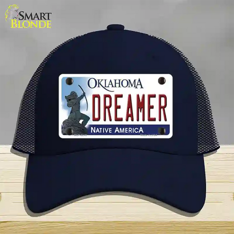 Dreamer Oklahoma Novelty License Plate Hat Mesh / Navy