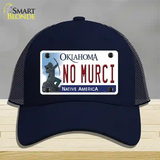 No Murci Oklahoma Novelty License Plate Hat Mesh / Navy