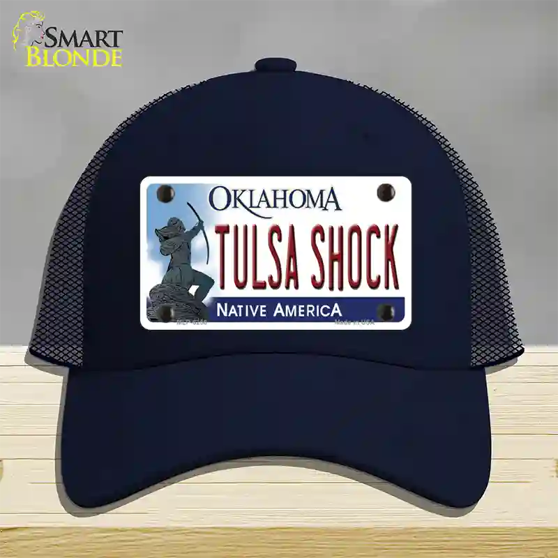 Tulsa Shock Oklahoma Novelty License Plate Hat Mesh / Navy