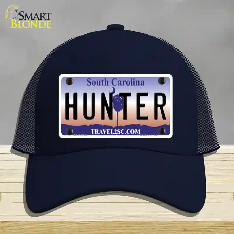 Hunter South Carolina Novelty License Plate Hat Mesh / Navy