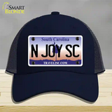 N Joy SC South Carolina Novelty License Plate Hat Mesh / Navy