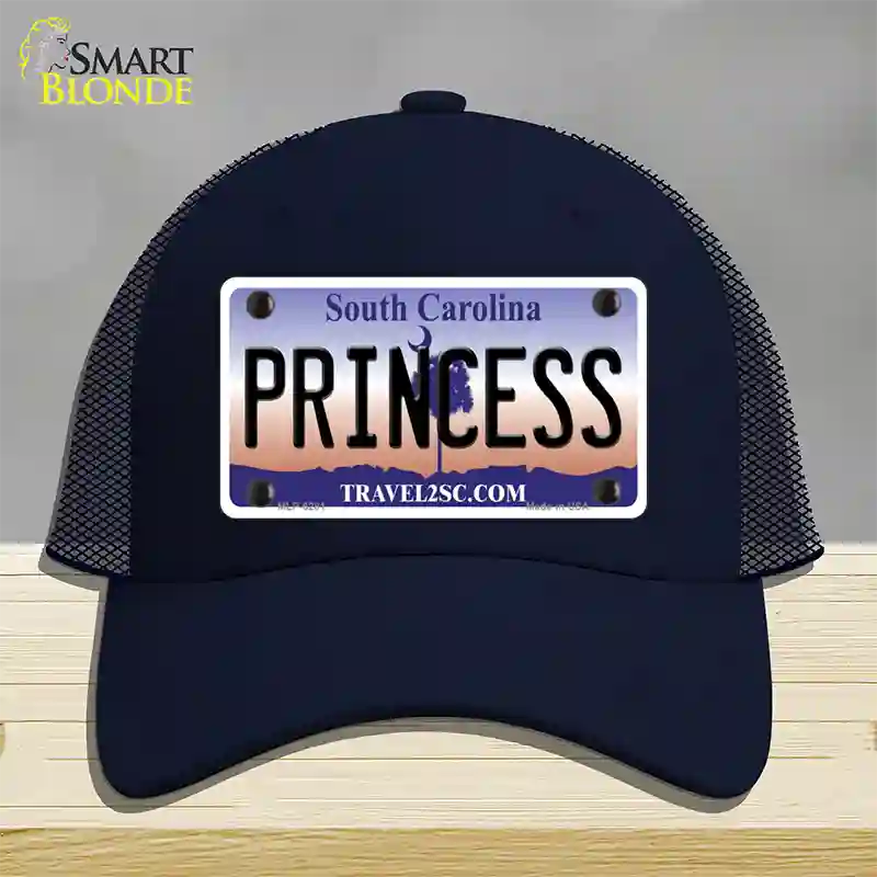 Princess South Carolina Novelty License Plate Hat Mesh / Navy