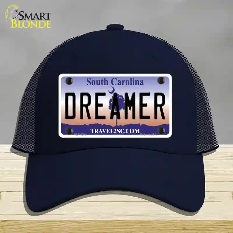 Dreamer South Carolina Novelty License Plate Hat Mesh / Navy