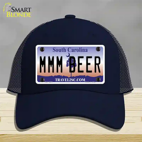 MMM Beer South Carolina Novelty License Plate Hat Mesh / Navy