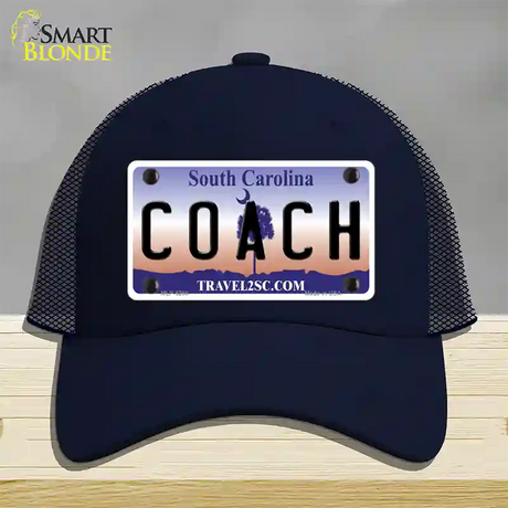 Coach South Carolina Novelty License Plate Hat Mesh / Navy