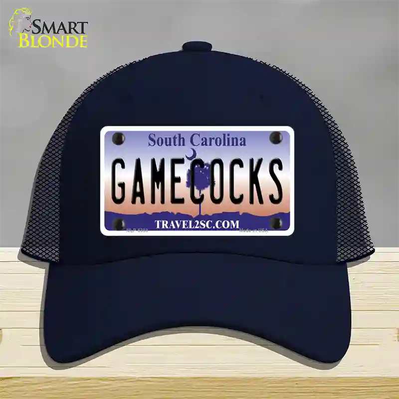 Gamecocks South Carolina Novelty License Plate Hat Mesh / Navy