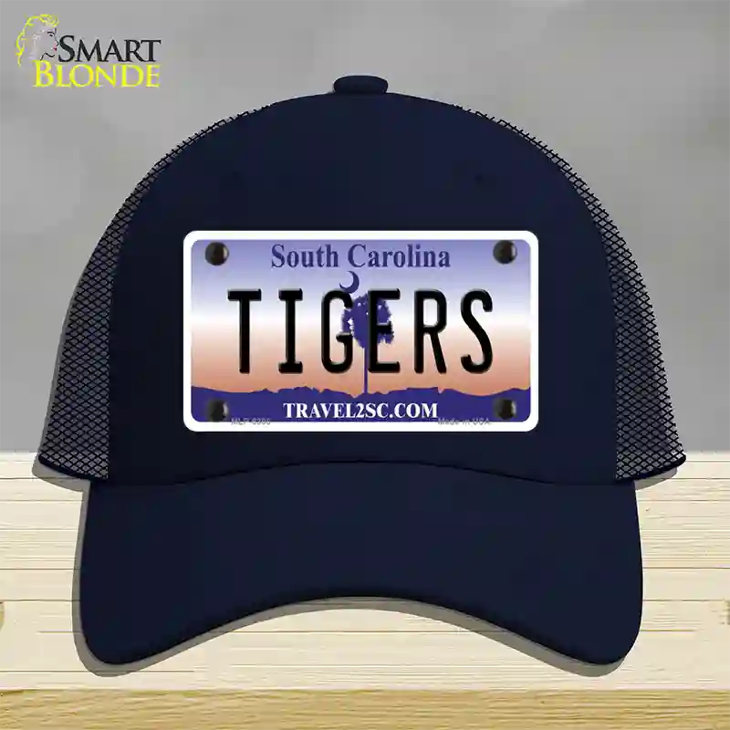 Tigers South Carolina Novelty License Plate Hat Mesh / Navy