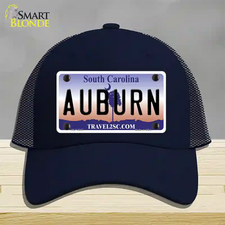 Auburn South Carolina Novelty License Plate Hat Mesh / Navy