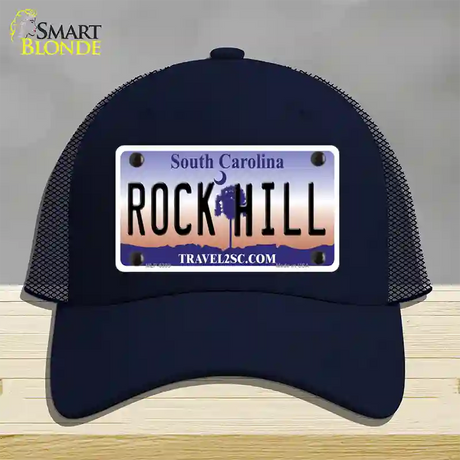 Rock Hill South Carolina Novelty License Plate Hat Mesh / Navy