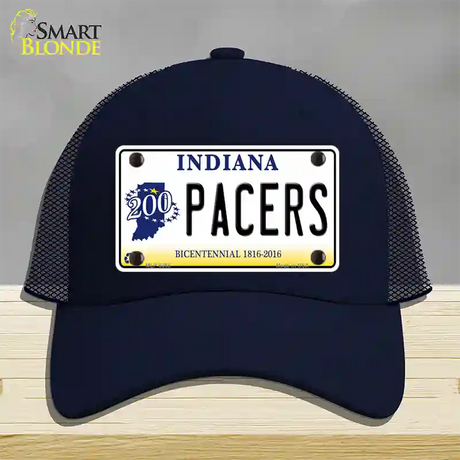 Pacers Indiana Novelty License Plate Hat Mesh / Navy