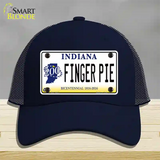 Finger Pie Indiana Novelty License Plate Hat Mesh / Navy