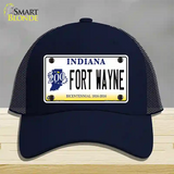 Fort Wayne Indiana Novelty License Plate Hat Mesh / Navy