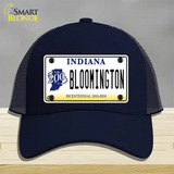 Bloomington Indiana Novelty License Plate Hat Mesh / Navy