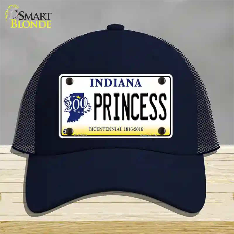 Princess Indiana Novelty License Plate Hat Mesh / Navy