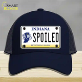 Spoiled Indiana Novelty License Plate Hat Mesh / Navy