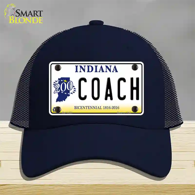 Coach Indiana Novelty License Plate Hat Mesh / Navy