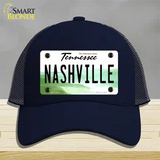 Nashville Tennessee Novelty License Plate Hat Mesh / Navy