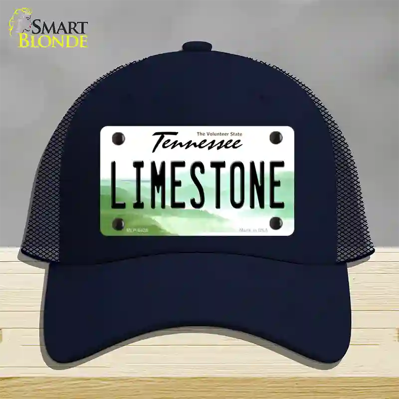 Limestone Tennessee Novelty License Plate Hat Mesh / Navy