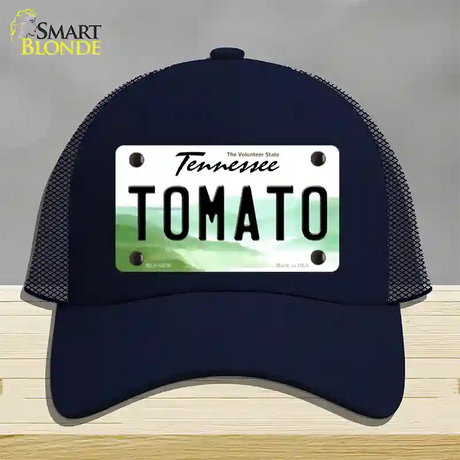 Tomato Tennessee Novelty License Plate Hat Mesh / Navy