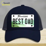 Best Dad Tennessee Novelty License Plate Hat Mesh / Navy